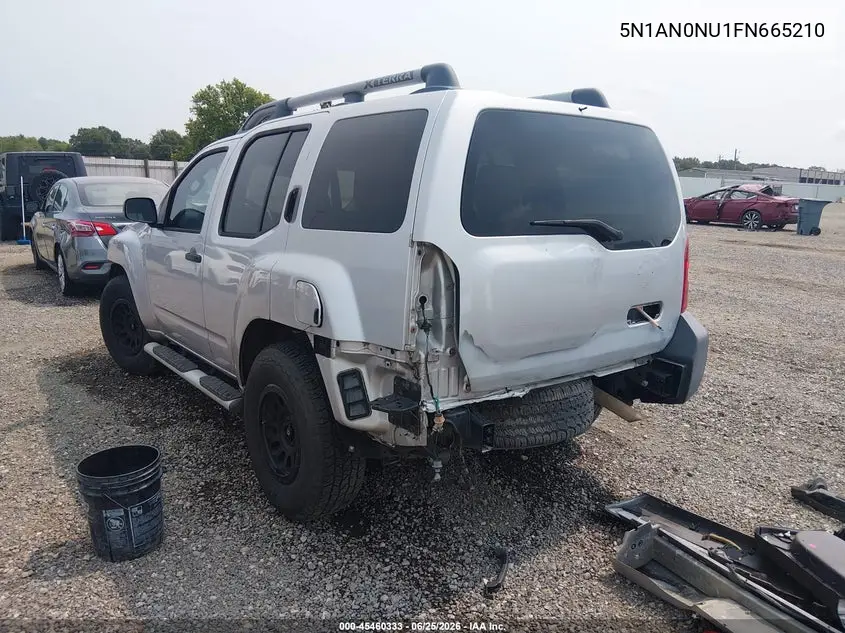 2015 Nissan Xterra X VIN: 5N1AN0NU1FN665210 Lot: 45460333