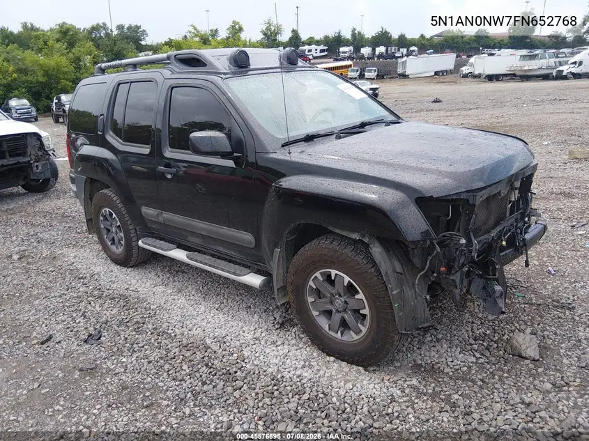 2015 Nissan Xterra Pro-4X VIN: 5N1AN0NW7FN652768 Lot: 45576695