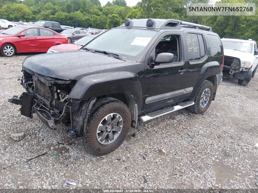 2015 Nissan Xterra Pro-4X VIN: 5N1AN0NW7FN652768 Lot: 45576695
