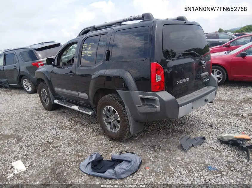 2015 Nissan Xterra Pro-4X VIN: 5N1AN0NW7FN652768 Lot: 45576695