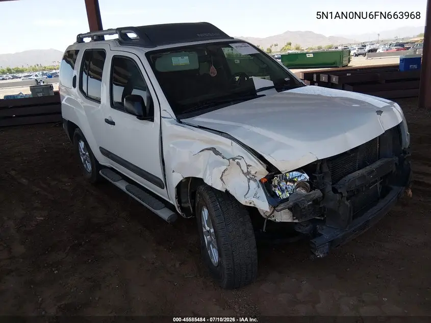 2015 Nissan Xterra S VIN: 5N1AN0NU6FN663968 Lot: 45585484