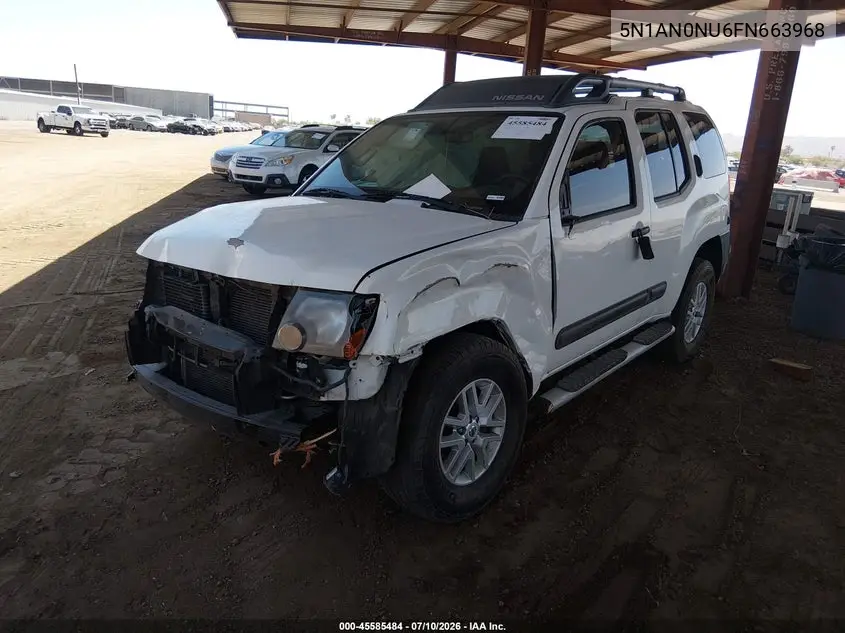 2015 Nissan Xterra S VIN: 5N1AN0NU6FN663968 Lot: 45585484