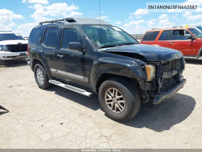2015 Nissan Xterra S VIN: 5N1AN0NU5FN663587 Lot: 45675662