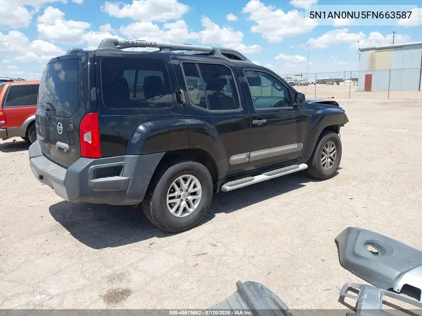 2015 Nissan Xterra S VIN: 5N1AN0NU5FN663587 Lot: 45675662