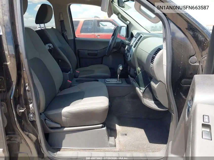 2015 Nissan Xterra S VIN: 5N1AN0NU5FN663587 Lot: 45675662