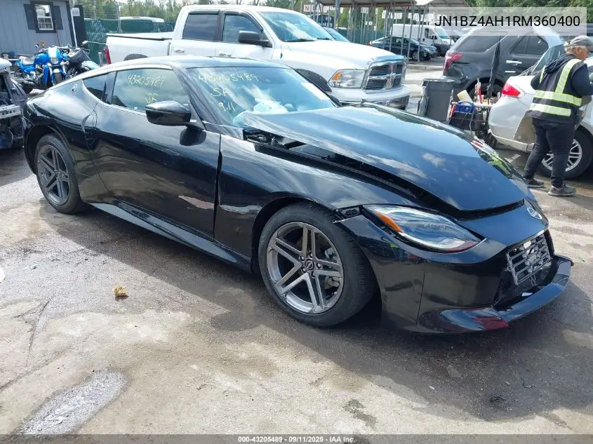 2024 Nissan Z Sport Manual VIN: JN1BZ4AH1RM360400 Lot: 43205489