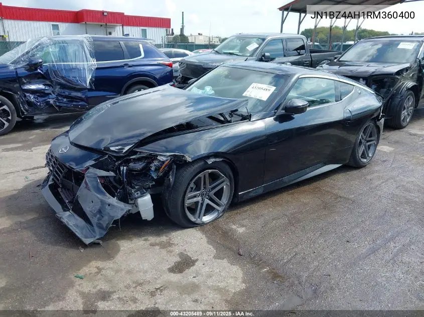 2024 Nissan Z Sport Manual VIN: JN1BZ4AH1RM360400 Lot: 43205489