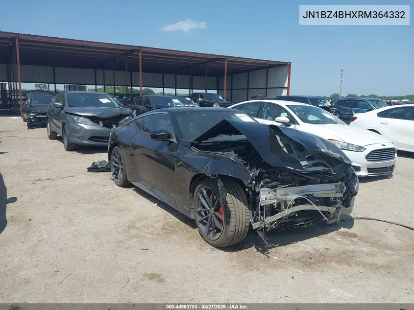 2024 Nissan Z Performance Auto VIN: JN1BZ4BHXRM364332 Lot: 44963753