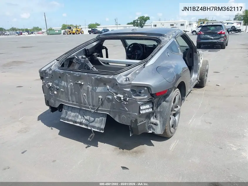 2024 Nissan Z Performance Auto VIN: JN1BZ4BH7RM362117 Lot: 45012002