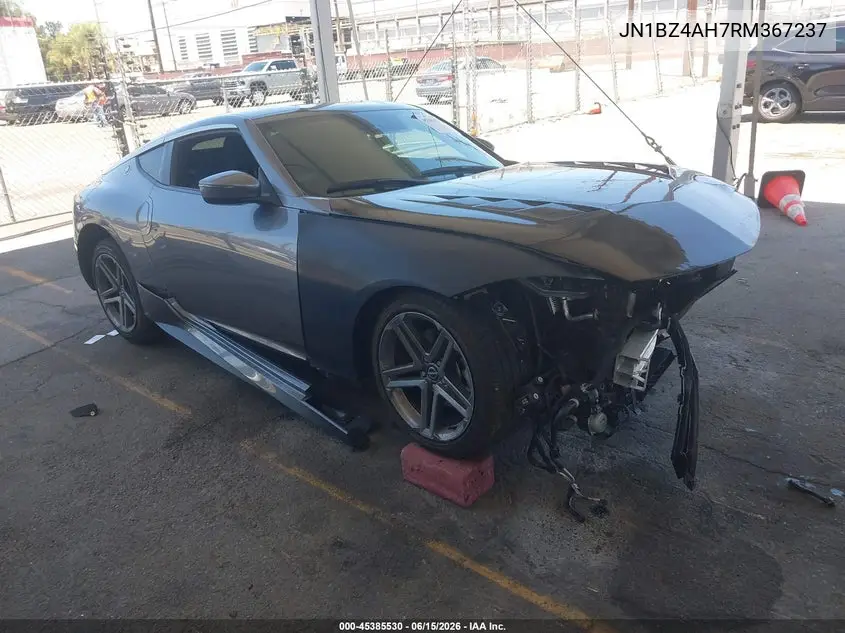 2024 Nissan Z Sport Manual VIN: JN1BZ4AH7RM367237 Lot: 45385530