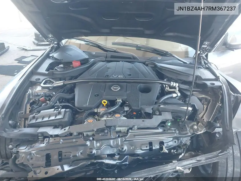 2024 Nissan Z Sport Manual VIN: JN1BZ4AH7RM367237 Lot: 45385530