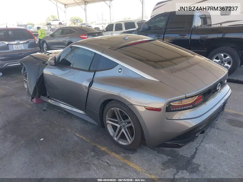 2024 Nissan Z Sport Manual VIN: JN1BZ4AH7RM367237 Lot: 45385530