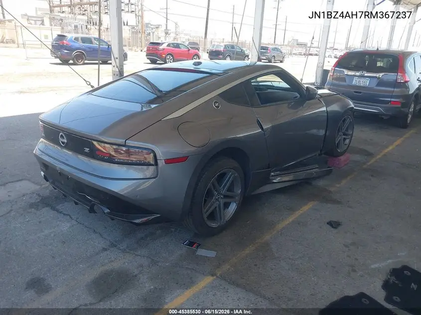 2024 Nissan Z Sport Manual VIN: JN1BZ4AH7RM367237 Lot: 45385530