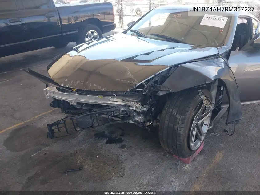 2024 Nissan Z Sport Manual VIN: JN1BZ4AH7RM367237 Lot: 45385530