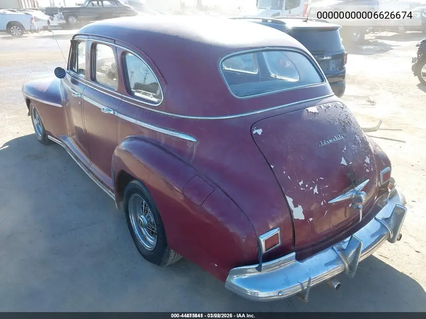1941 Oldsmobile Other VIN: 00000000006626674 Lot: 44473841