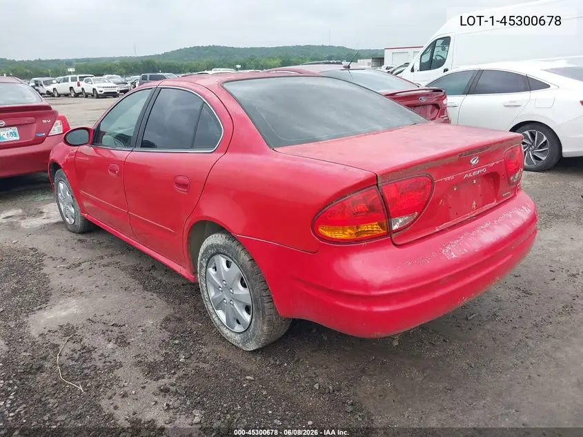2000 Oldsmobile Alero Gl3 VIN: 1G3NL52E1YC410934 Lot: 45300678
