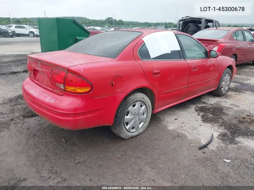 2000 Oldsmobile Alero Gl3 VIN: 1G3NL52E1YC410934 Lot: 45300678