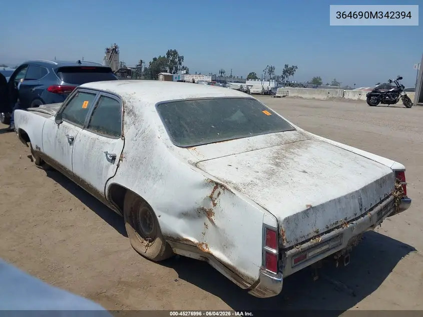 1970 Oldsmobile Delta 88 VIN: 364690M342394 Lot: 45276996