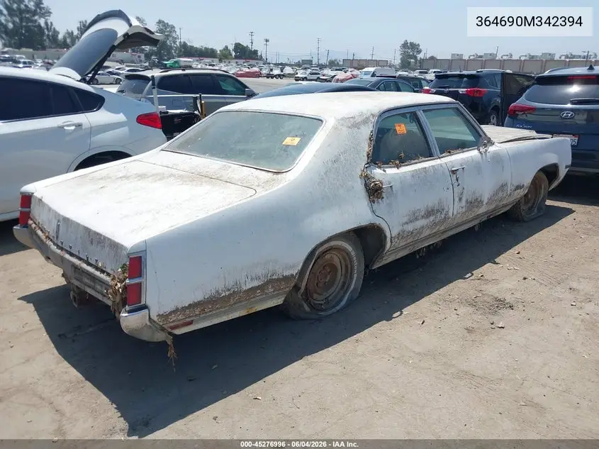 1970 Oldsmobile Delta 88 VIN: 364690M342394 Lot: 45276996
