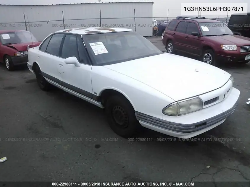 1993 Oldsmobile 88 Royale VIN: 1G3HN53L6PH307871 Lot: 22980111