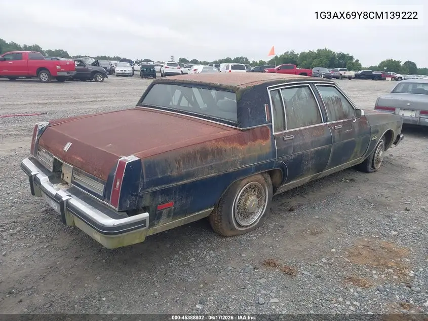 1982 Oldsmobile 98 Regency VIN: 1G3AX69Y8CM139222 Lot: 45388802