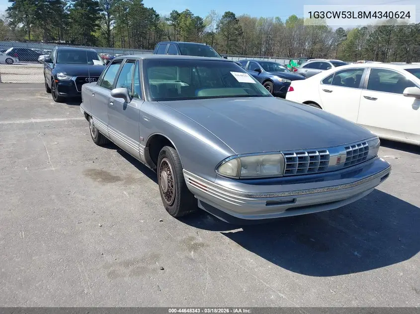 1991 Oldsmobile 98 Regency Elite VIN: 1G3CW53L8M4340624 Lot: 44648343