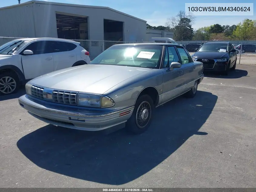 1991 Oldsmobile 98 Regency Elite VIN: 1G3CW53L8M4340624 Lot: 44648343