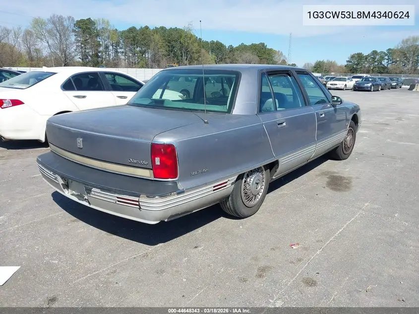 1991 Oldsmobile 98 Regency Elite VIN: 1G3CW53L8M4340624 Lot: 44648343