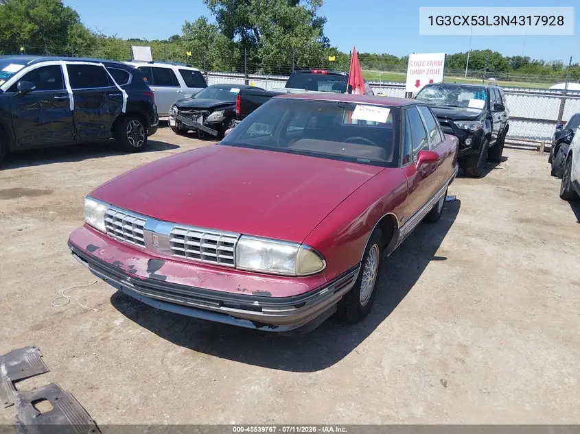 1992 Oldsmobile 98 Regency VIN: 1G3CX53L3N4317928 Lot: 45539767