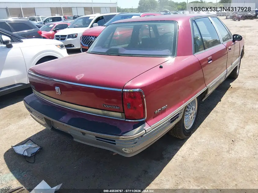 1992 Oldsmobile 98 Regency VIN: 1G3CX53L3N4317928 Lot: 45539767