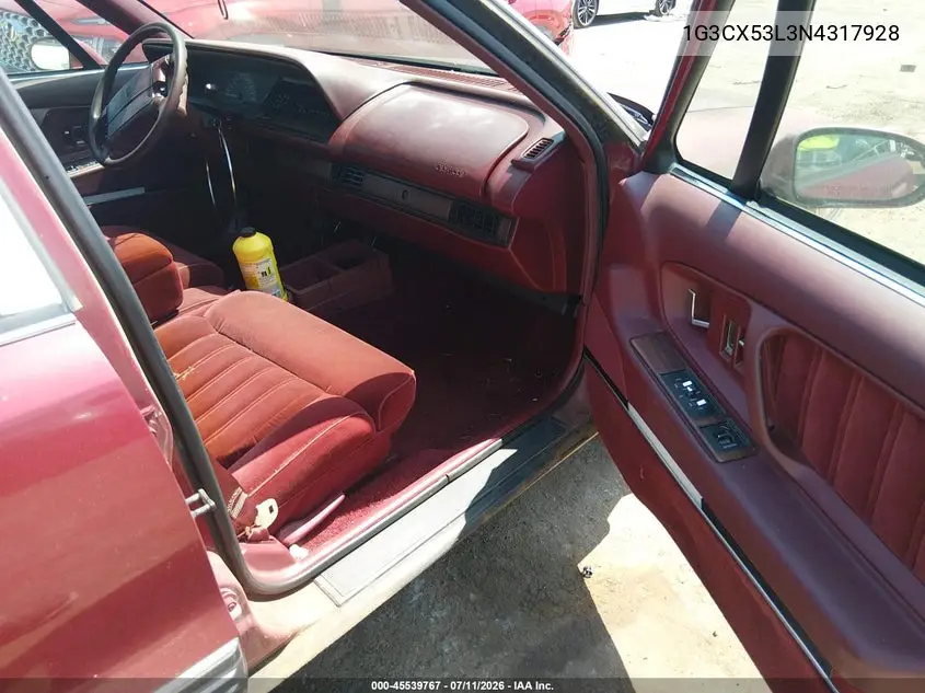 1992 Oldsmobile 98 Regency VIN: 1G3CX53L3N4317928 Lot: 45539767