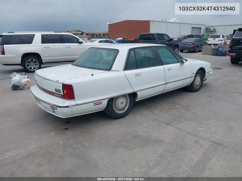 1996 Oldsmobile 98 Regency Elite VIN: 1G3CX52K4T4312940 Lot: 45165246