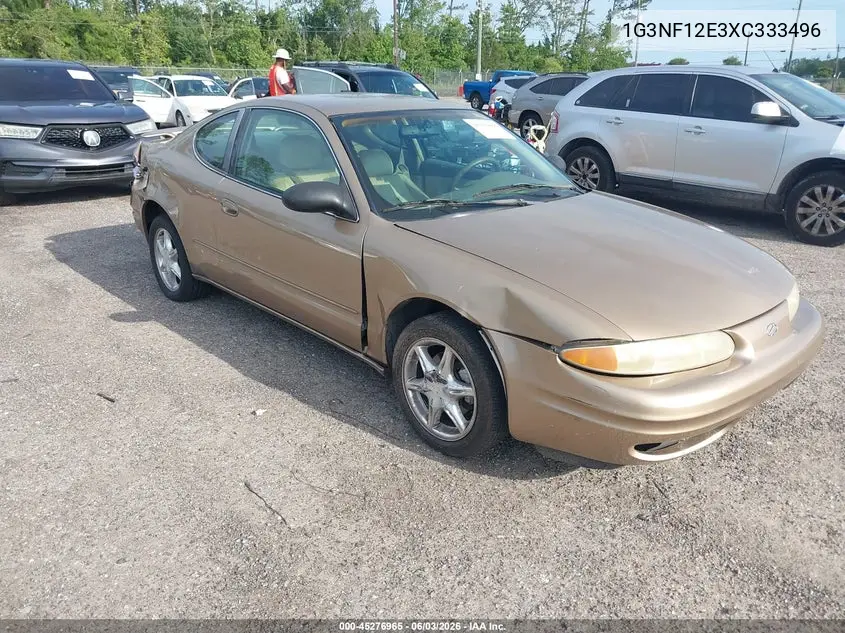 1999 Oldsmobile Alero Gls VIN: 1G3NF12E3XC333496 Lot: 45276965