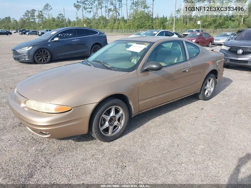1999 Oldsmobile Alero Gls VIN: 1G3NF12E3XC333496 Lot: 45276965