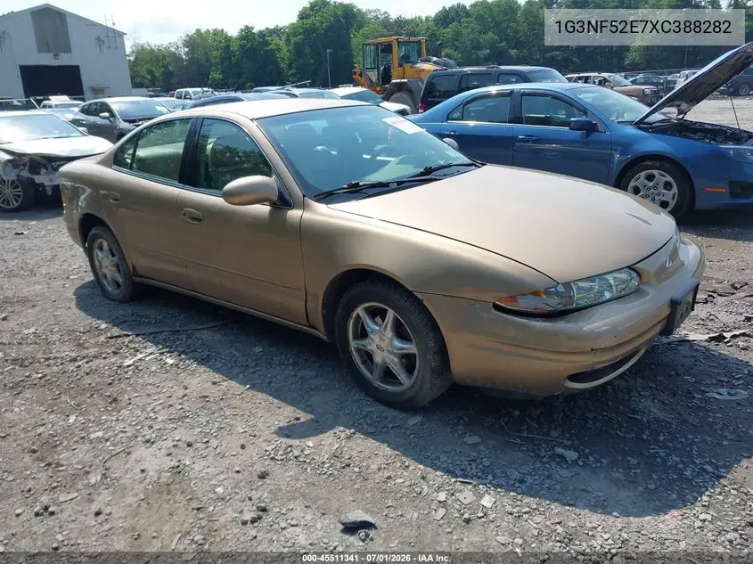 1999 Oldsmobile Alero Gls VIN: 1G3NF52E7XC388282 Lot: 45511341