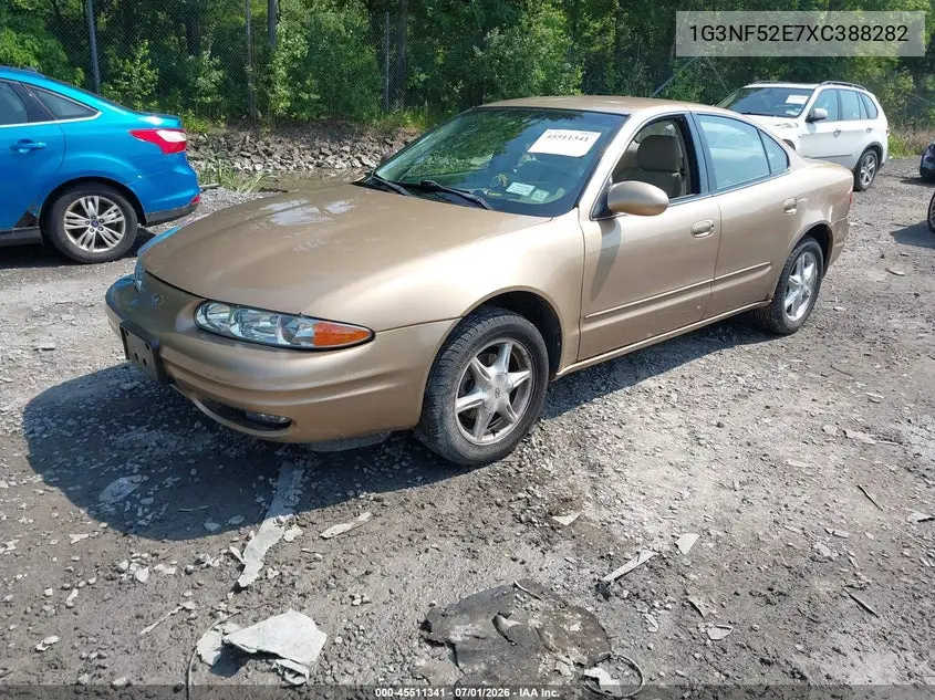1999 Oldsmobile Alero Gls VIN: 1G3NF52E7XC388282 Lot: 45511341