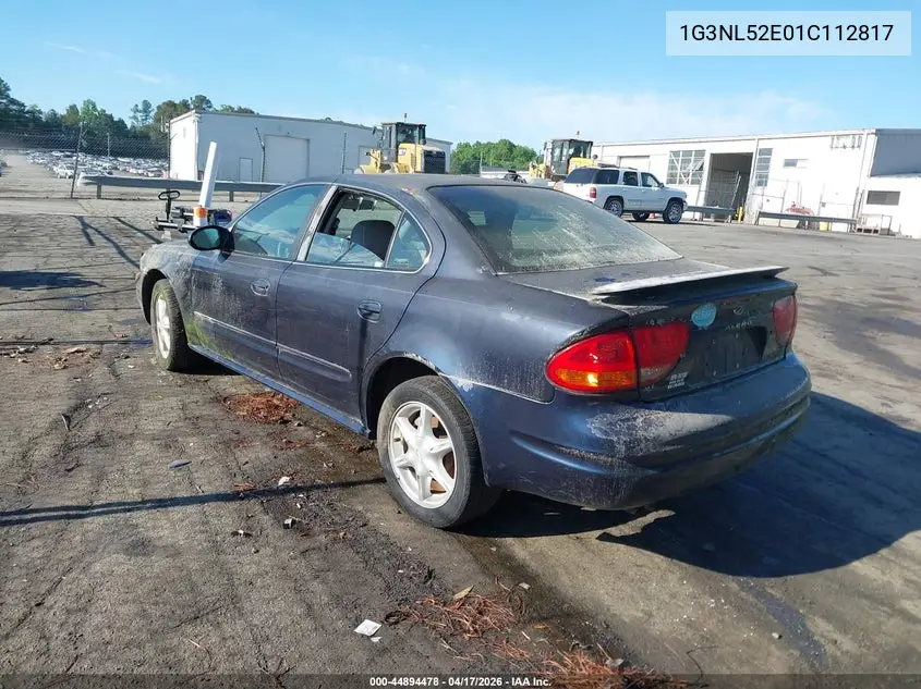 2001 Oldsmobile Alero Gl2 VIN: 1G3NL52E01C112817 Lot: 44894478