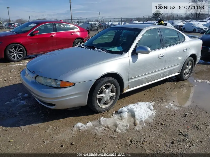 2001 Oldsmobile Alero Gl1 VIN: 1G3NL52T51C271153 Lot: 44968196