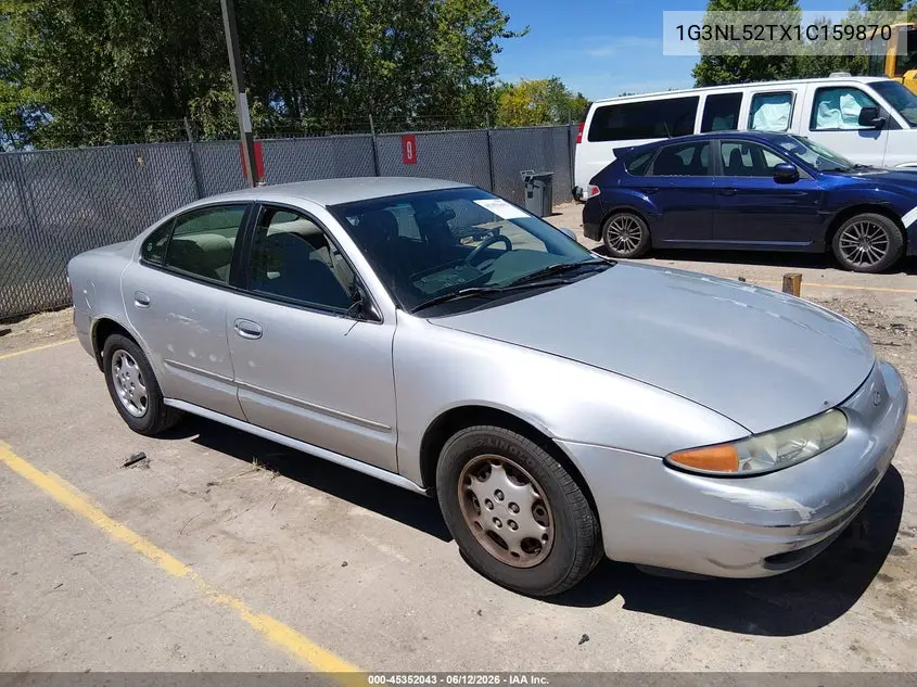 2001 Oldsmobile Alero Gl1 VIN: 1G3NL52TX1C159870 Lot: 45352043
