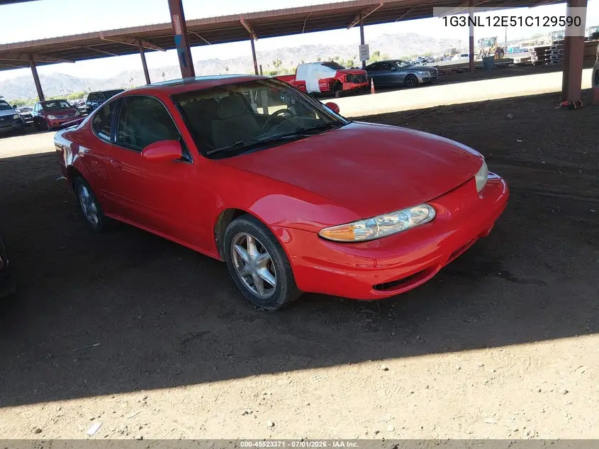 2001 Oldsmobile Alero Gl2 VIN: 1G3NL12E51C129590 Lot: 45523371