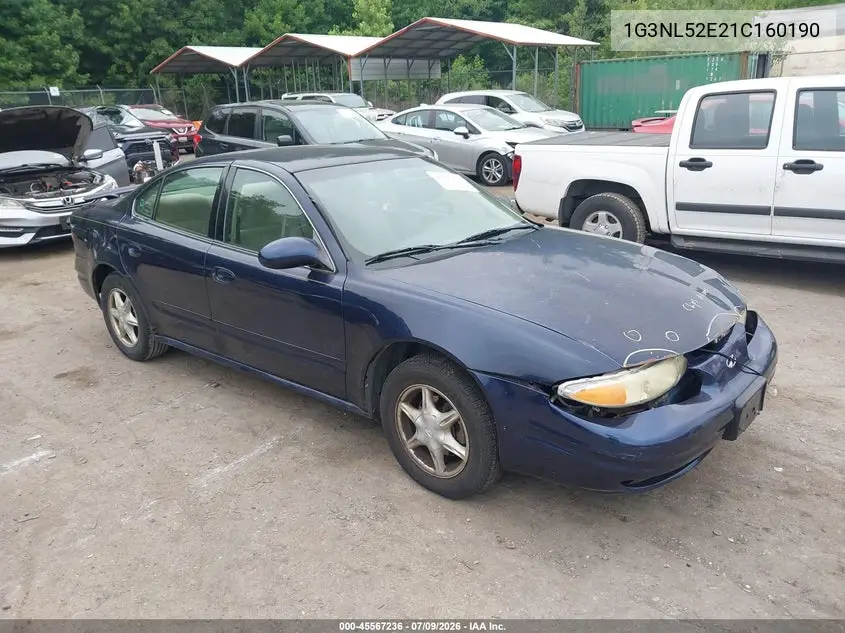 2001 Oldsmobile Alero Gl1 VIN: 1G3NL52E21C160190 Lot: 45567236
