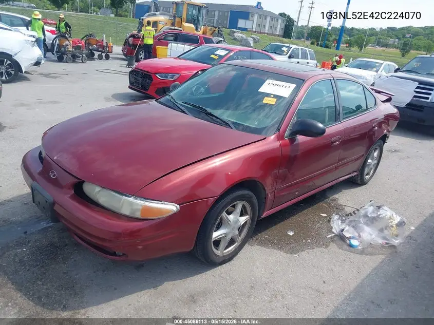 2002 Oldsmobile Alero Gl2 VIN: 1G3NL52E42C224070 Lot: 45086113