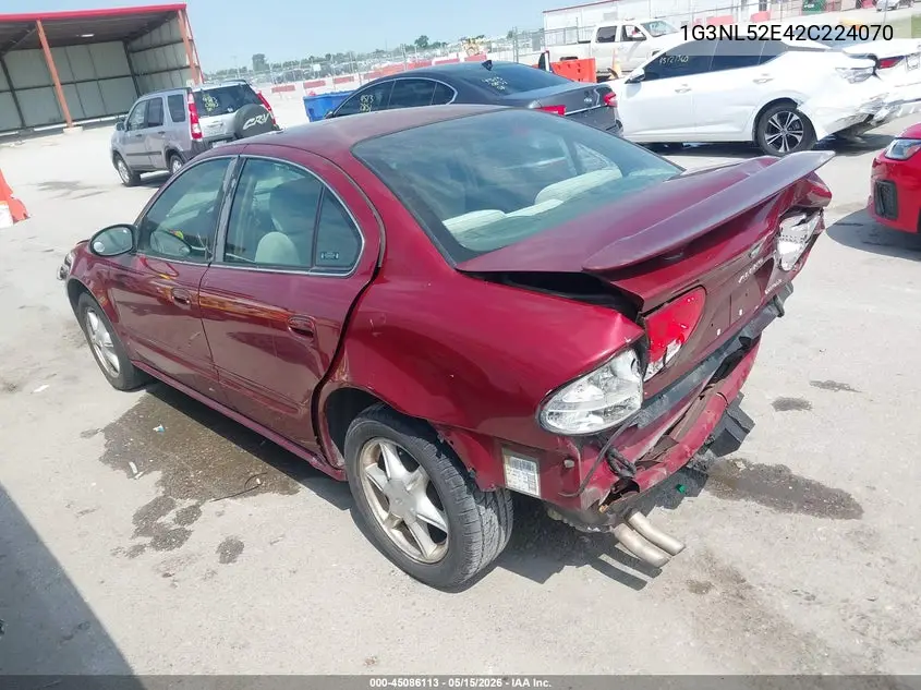 2002 Oldsmobile Alero Gl2 VIN: 1G3NL52E42C224070 Lot: 45086113