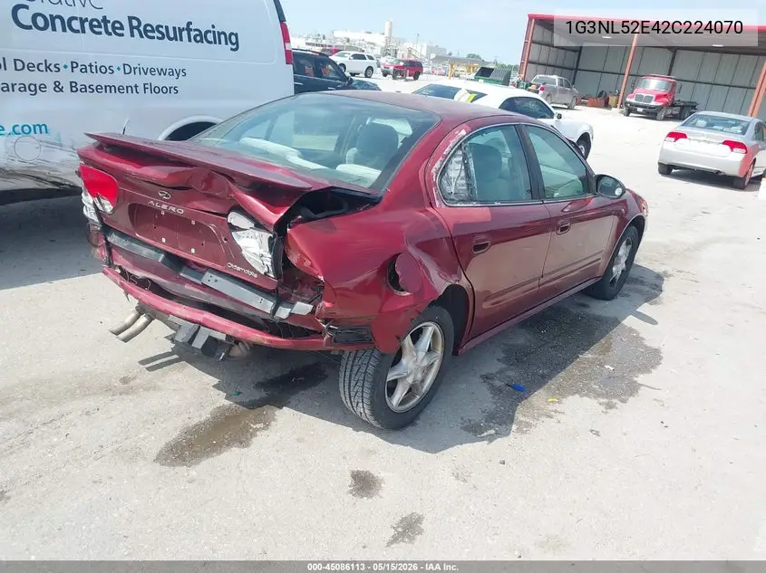 2002 Oldsmobile Alero Gl2 VIN: 1G3NL52E42C224070 Lot: 45086113