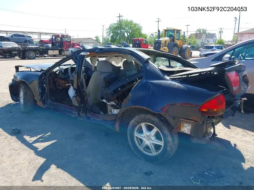 2002 Oldsmobile Alero Gx VIN: 1G3NK52F92C204053 Lot: 45241007