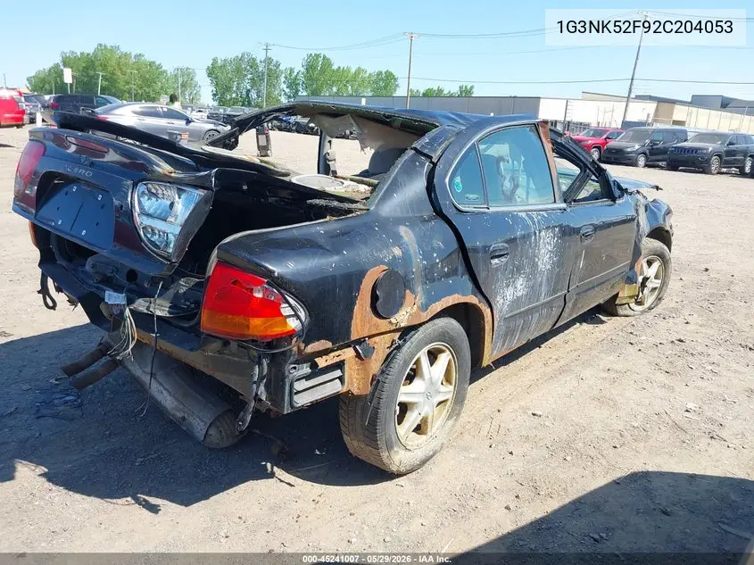2002 Oldsmobile Alero Gx VIN: 1G3NK52F92C204053 Lot: 45241007