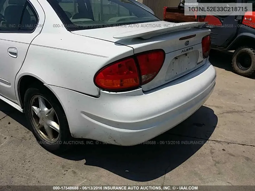 2003 Oldsmobile Alero Gl VIN: 1G3NL52E33C218715 Lot: 17548688