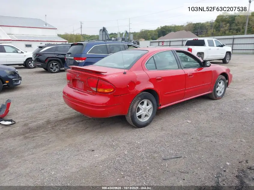 2003 Oldsmobile Alero Gl1 VIN: 1G3NL52F63C207538 Lot: 43439628