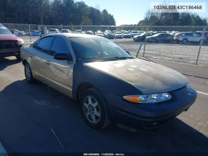 2003 Oldsmobile Alero Gl1 VIN: 1G3NL52E43C186468 Lot: 43804665