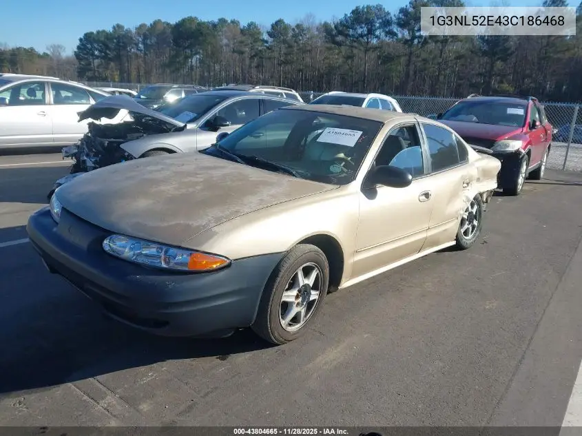 2003 Oldsmobile Alero Gl1 VIN: 1G3NL52E43C186468 Lot: 43804665